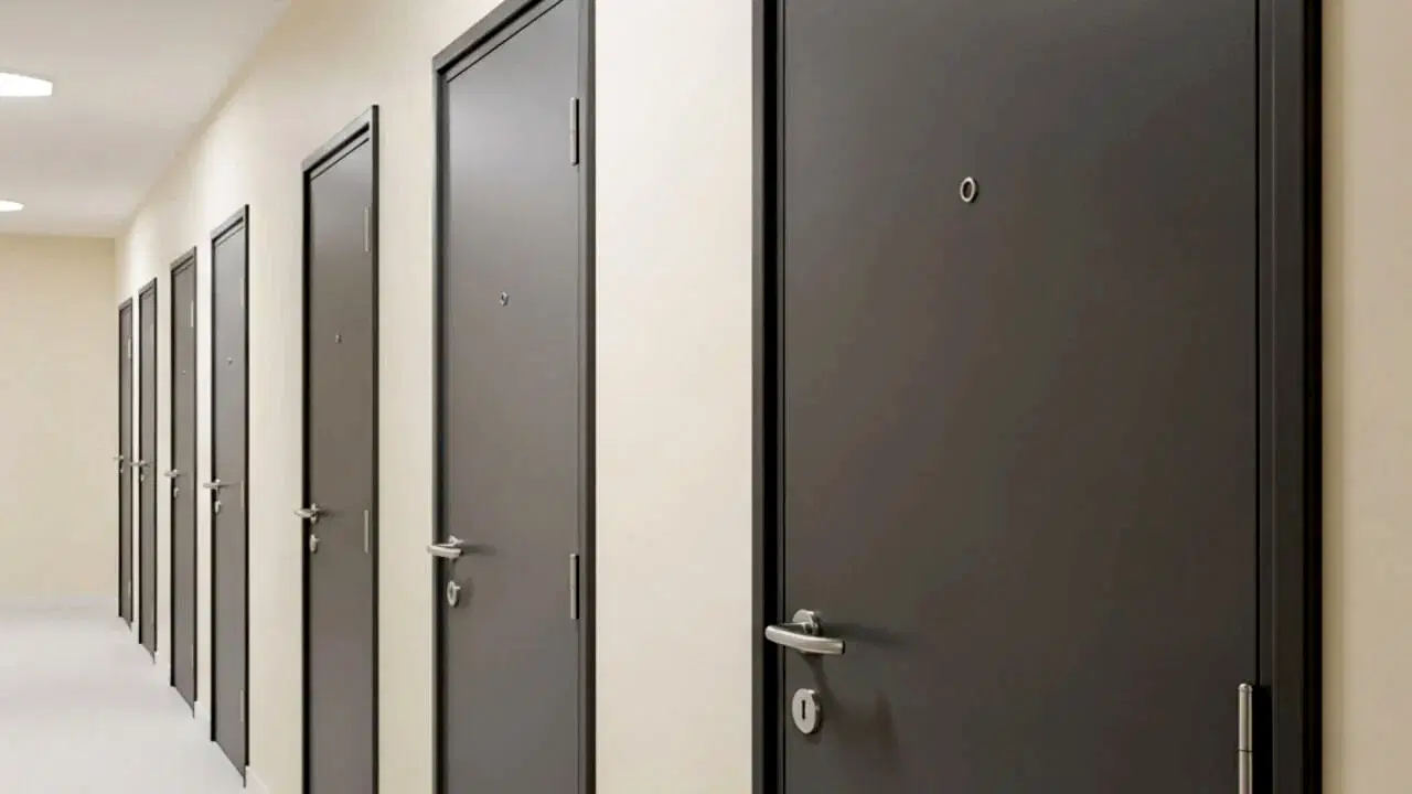 Koridorlar ve Yatakhaneler için Ses Yalıtımlı Kapılar