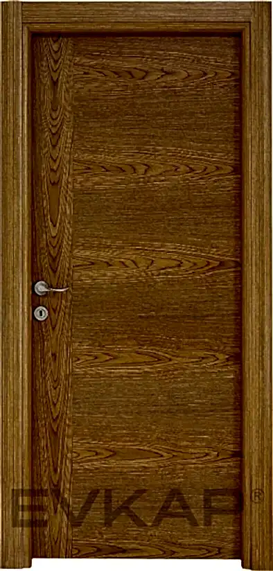 K-06 Hareli Teak Ahşap İç Oda Kapısı