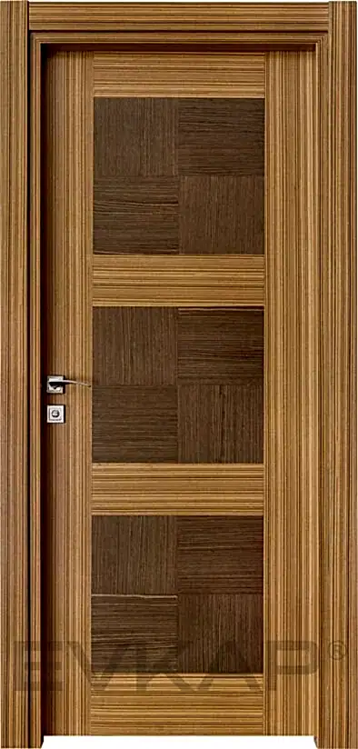 K-14 Zeytin Ceviz Kapı Ahşap Kapı