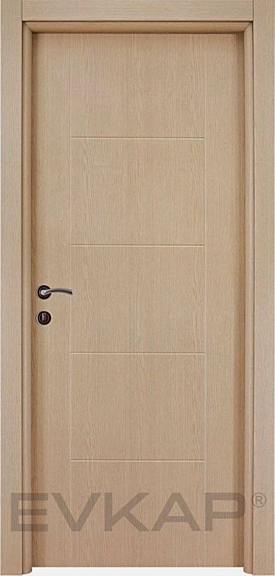 PVC-126 Beyaz Freze Meşe Pvc Kapı