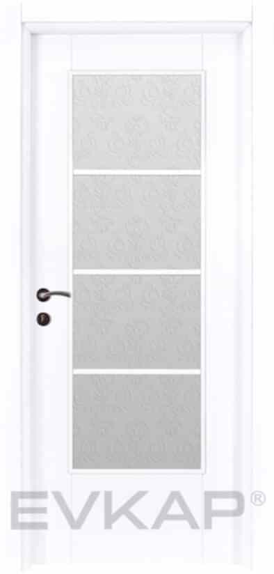 PVC-135 Bute Beyaz Pvc Kapı