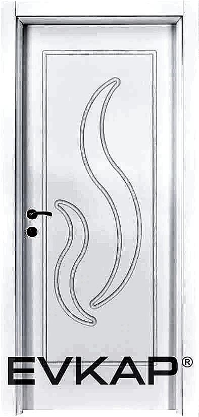 PVC-170 Bute Beyaz Pvc Kapı