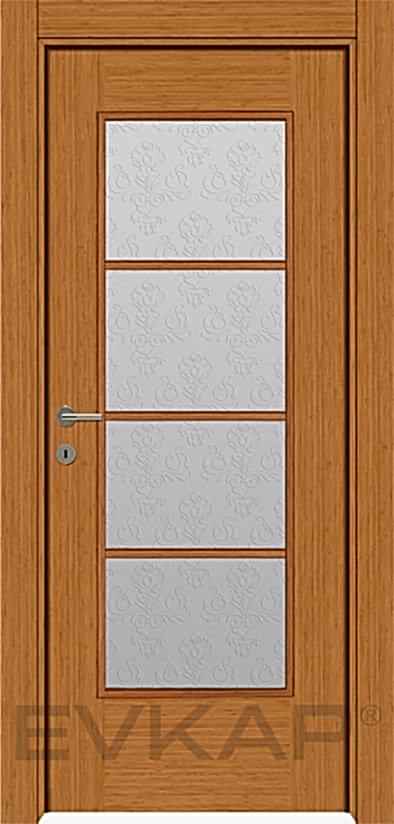 Melamin-201  Bambu Camlı Kapı