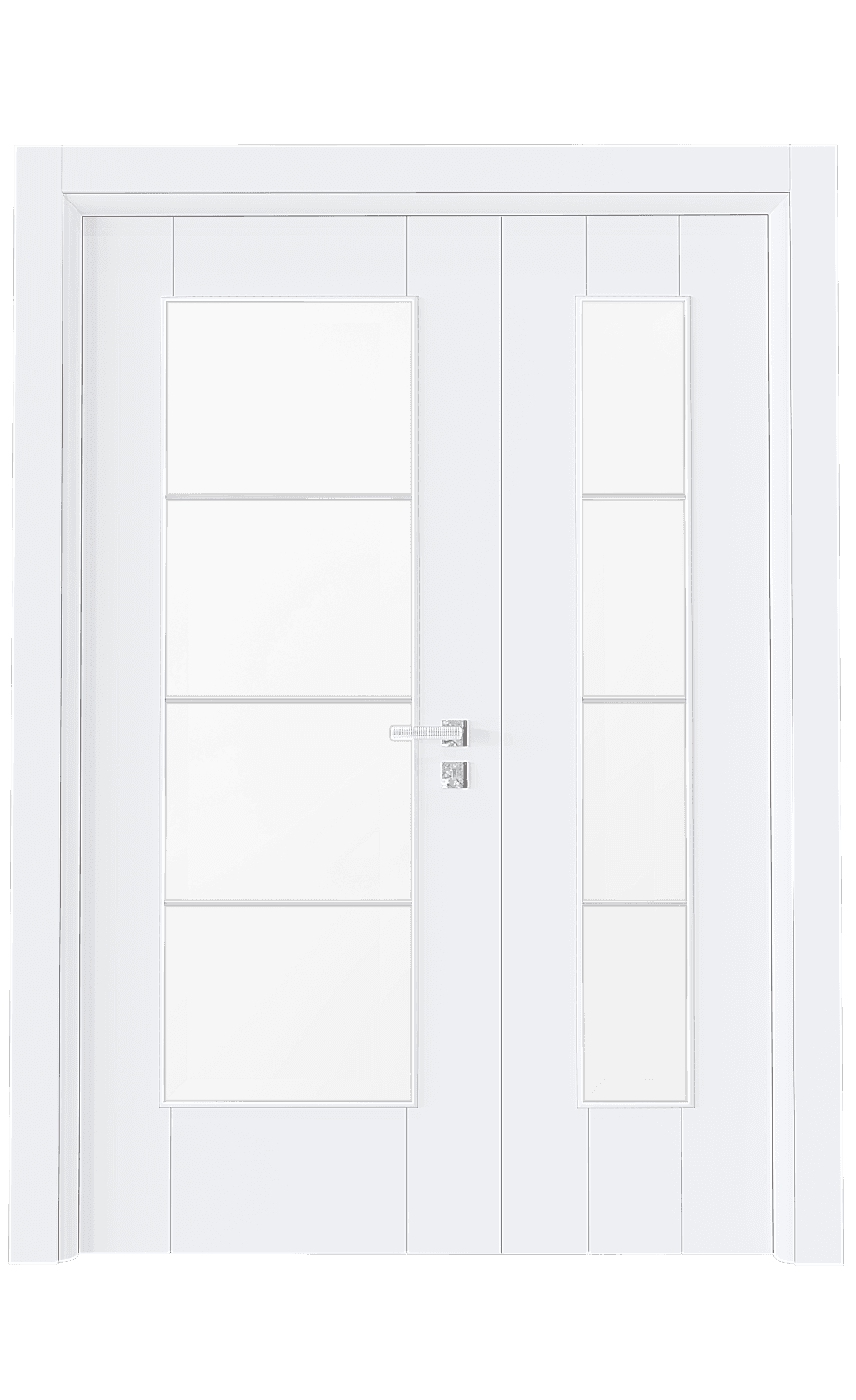 PVC-135 Sanat Gri Camlı Kapı