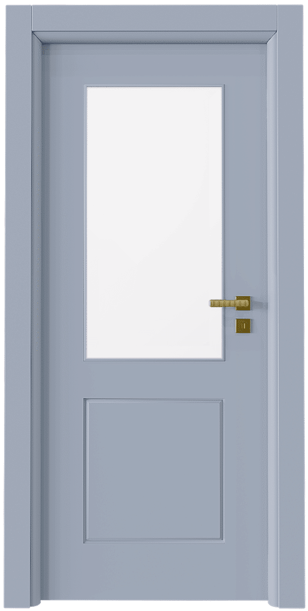 PVC-175 Camlı Sanat Gri Kapı